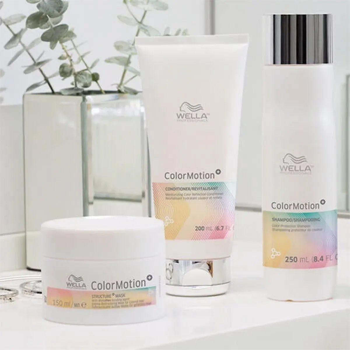 Wella Color Motion Trio ( Shampoo , Conditioner and Mask)