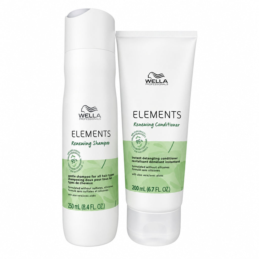 WELLA ELEMENTS SHAMPOO 8OZ AND CONDITIONER 6OZ DUO